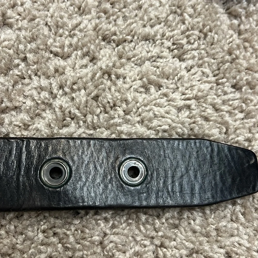 Fossil belt, dark brown sz 32 full grain cowhide